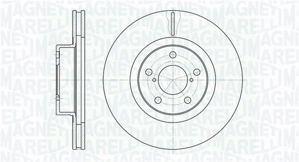 MAGNETI MARELLI Тормозной диск 361302040348